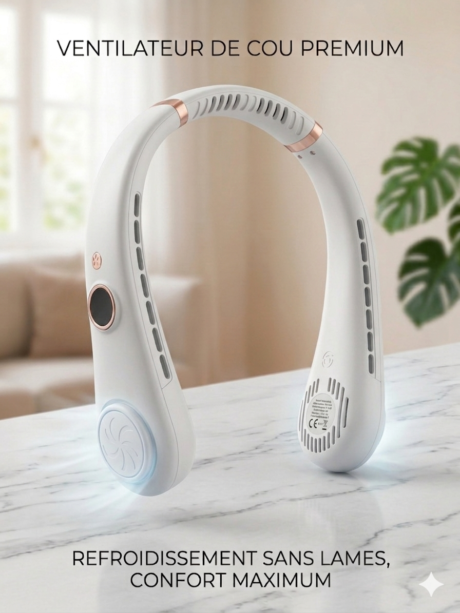 Ventilateur de Cou Premium blanc